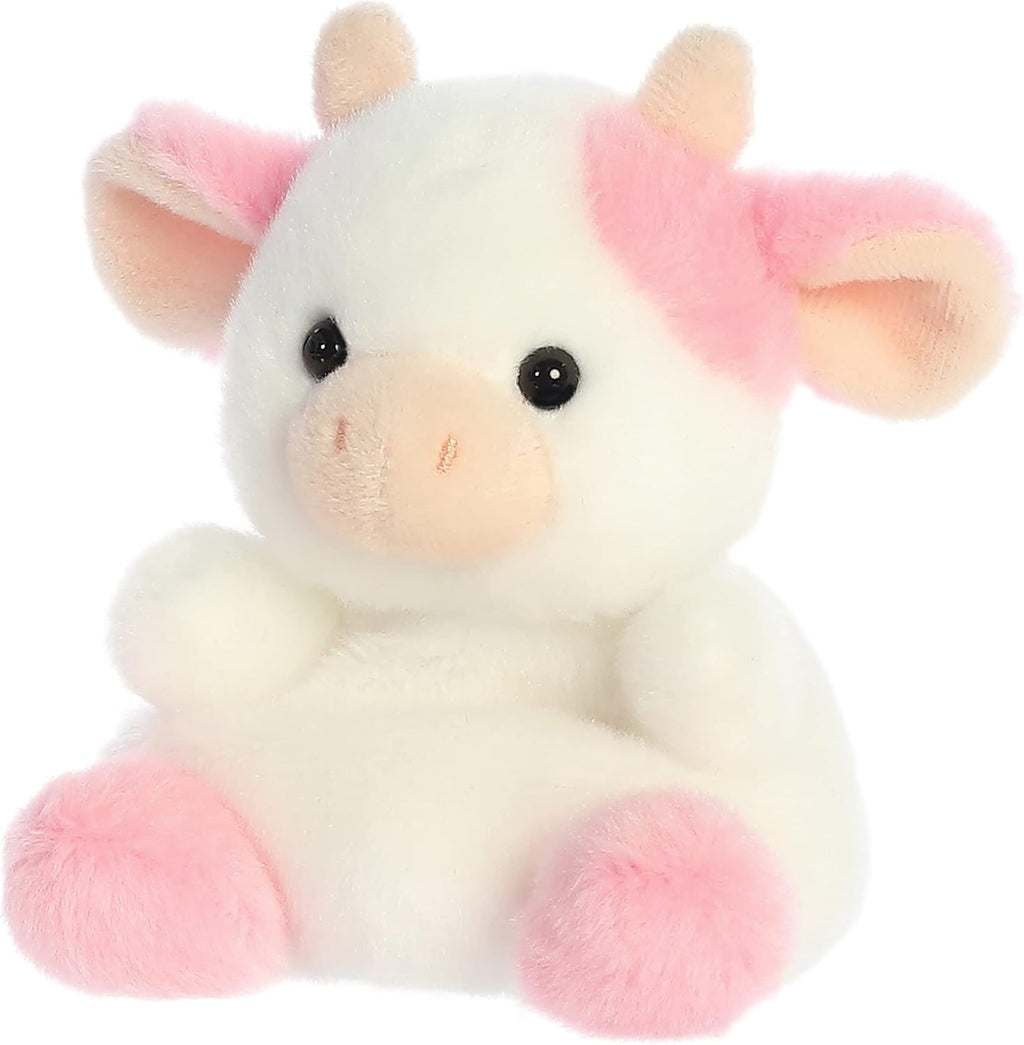 ® Adorable Palm Pals™ Belle Strawberry Cow™ Stuffed Animal - Fun Collectible Plush for Kids and Adult Collectors - Perfect for Decorating Rooms and Birthday Gifts - Pink 6 Inches