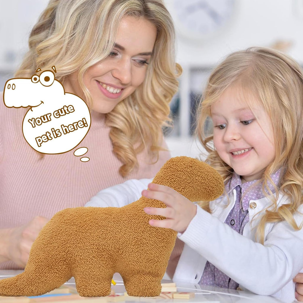Dino Nugget Pillow, 19 Inch Dino Chicken Nuggets Plush Stuffed Animal Gift for Kids Adults Girlfriend Christmas