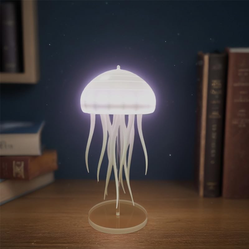 Hanging Jellyfish Lamp, LED Dancing Jellyfish Light Lava Lamp Table Light Portable Jellyfish Night Light Cute Jellyfish Bedside Lamp Light Rechargeable Outdoor Lighting Jelly Fish Light Lamp RGB