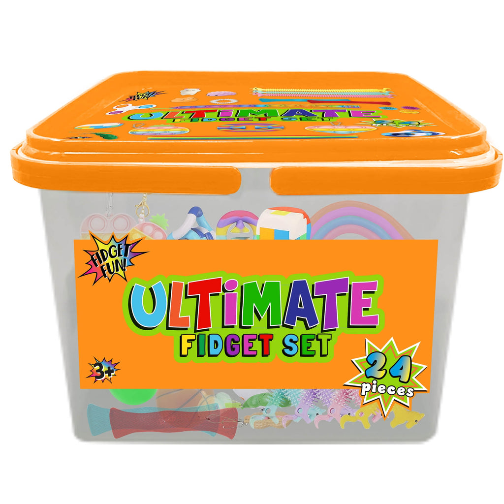 24 Piece Orange Ultimate Fidget Set