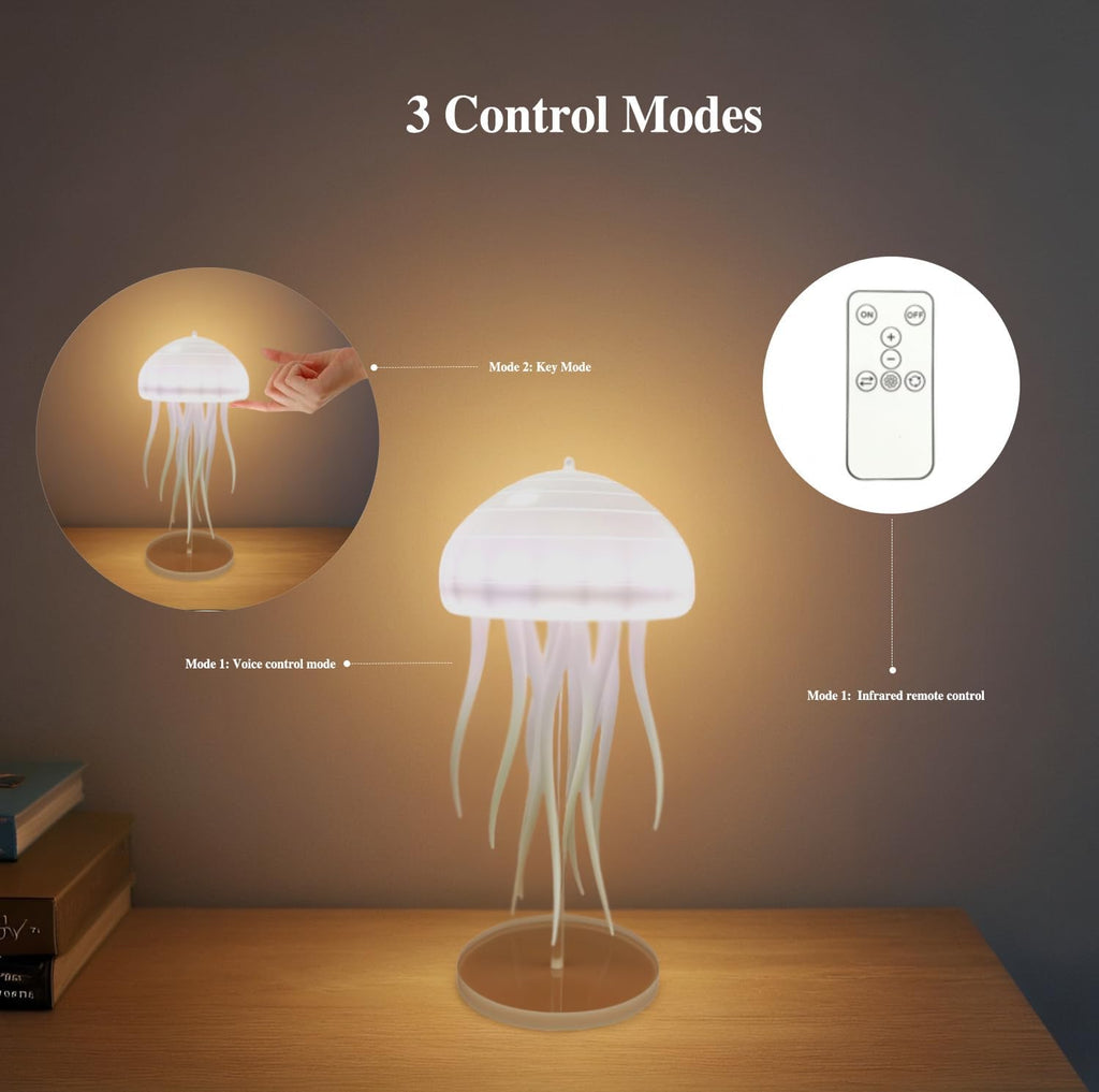 Hanging Jellyfish Lamp, LED Dancing Jellyfish Light Lava Lamp Table Light Portable Jellyfish Night Light Cute Jellyfish Bedside Lamp Light Rechargeable Outdoor Lighting Jelly Fish Light Lamp RGB