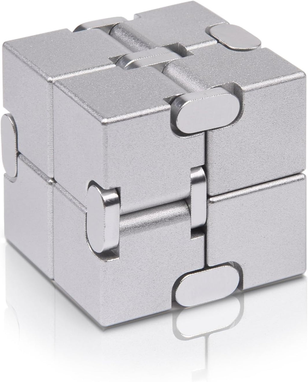 Fidget Cube New Version Fidget Finger Toys - Metal Infinity Cube Prime for Stress and Anxiety Relief/Adhd, Ultra Durable Sensory Gifts for Adults and Teens Kids
