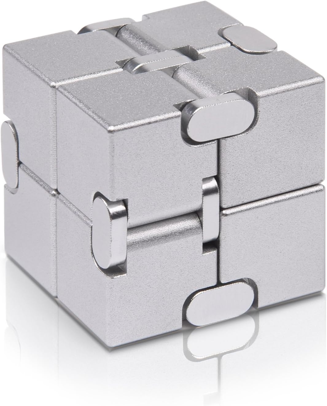 Fidget Cube New Version Fidget Finger Toys - Metal Infinity Cube Prime for Stress and Anxiety Relief/Adhd, Ultra Durable Sensory Gifts for Adults and Teens Kids