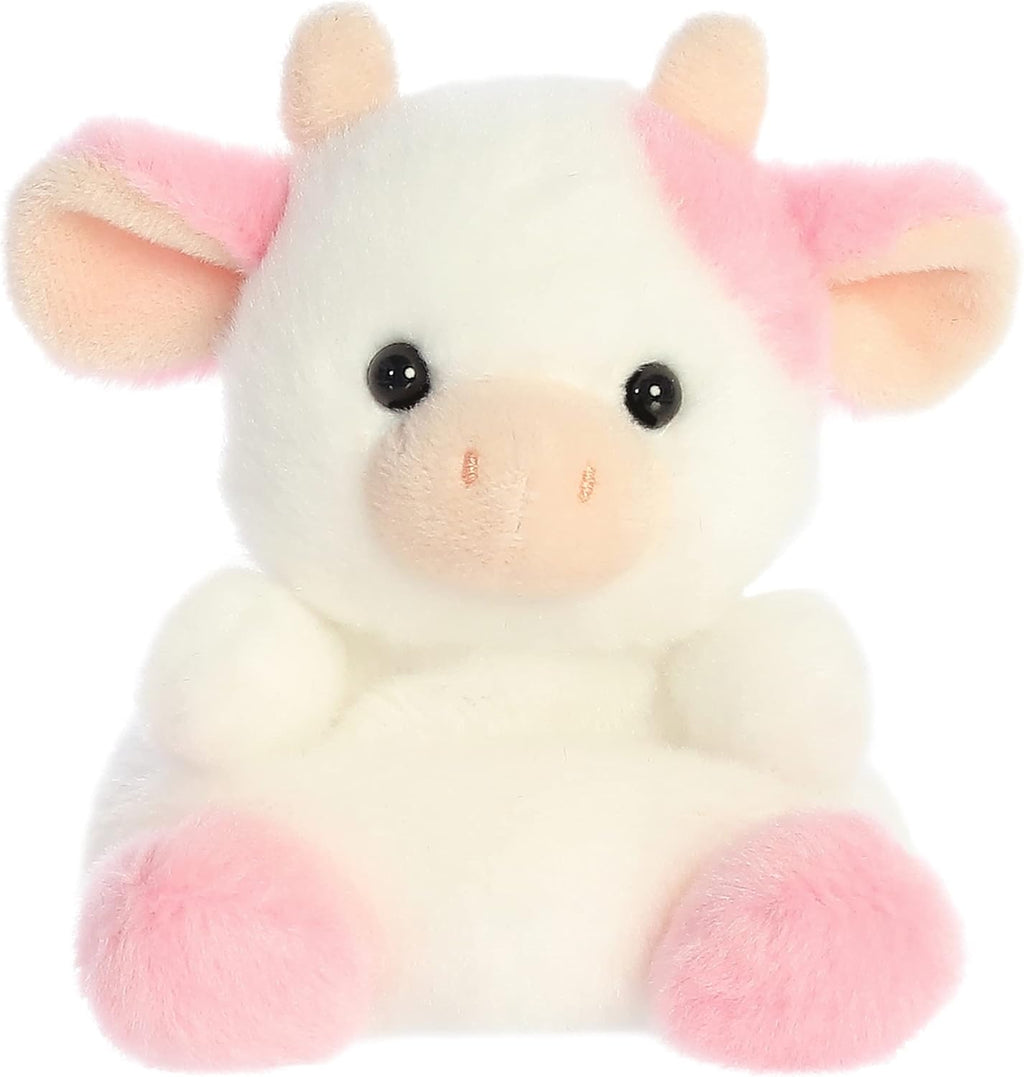 ® Adorable Palm Pals™ Belle Strawberry Cow™ Stuffed Animal - Fun Collectible Plush for Kids and Adult Collectors - Perfect for Decorating Rooms and Birthday Gifts - Pink 6 Inches
