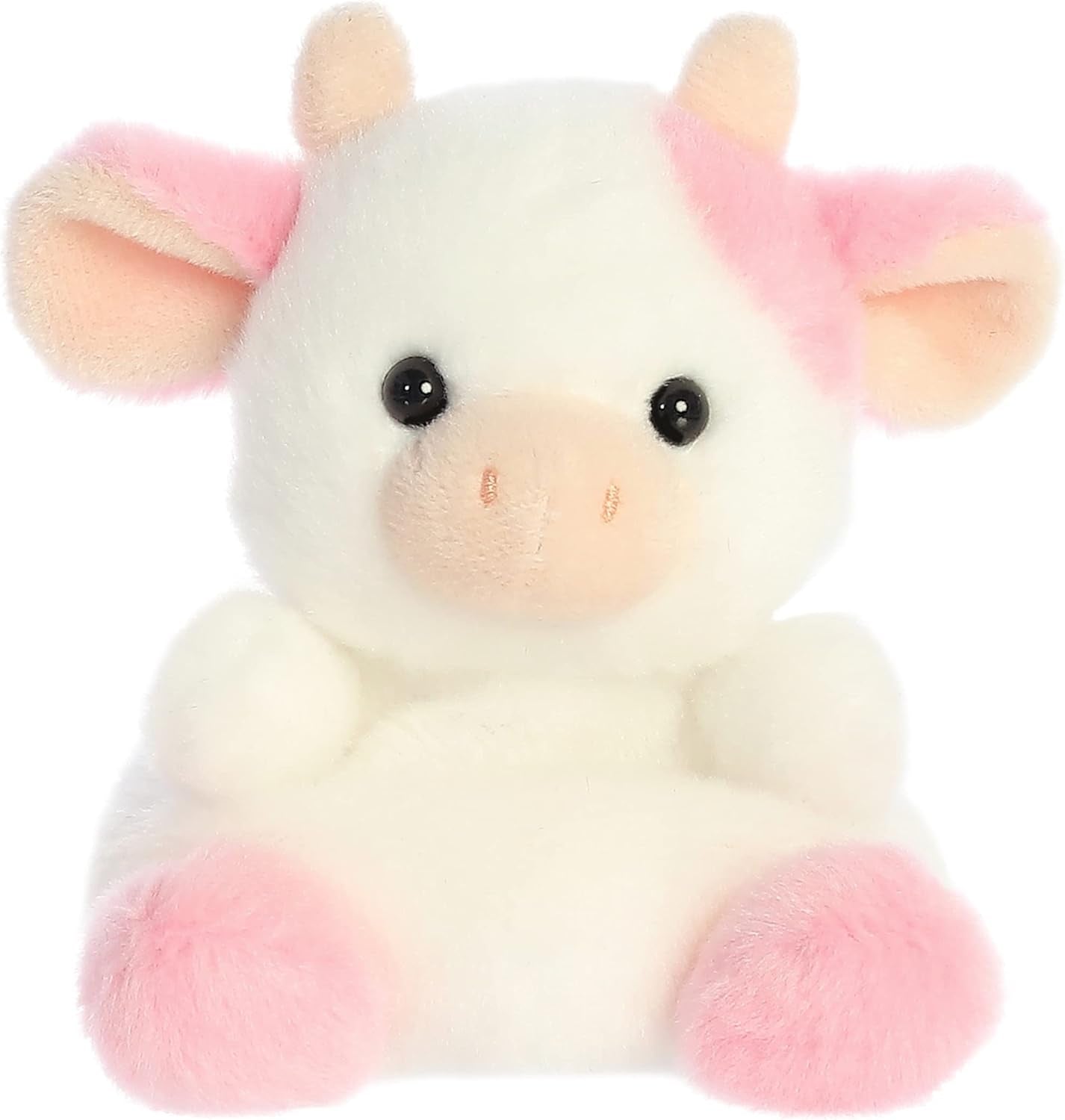 ® Adorable Palm Pals™ Belle Strawberry Cow™ Stuffed Animal - Fun Collectible Plush for Kids and Adult Collectors - Perfect for Decorating Rooms and Birthday Gifts - Pink 6 Inches