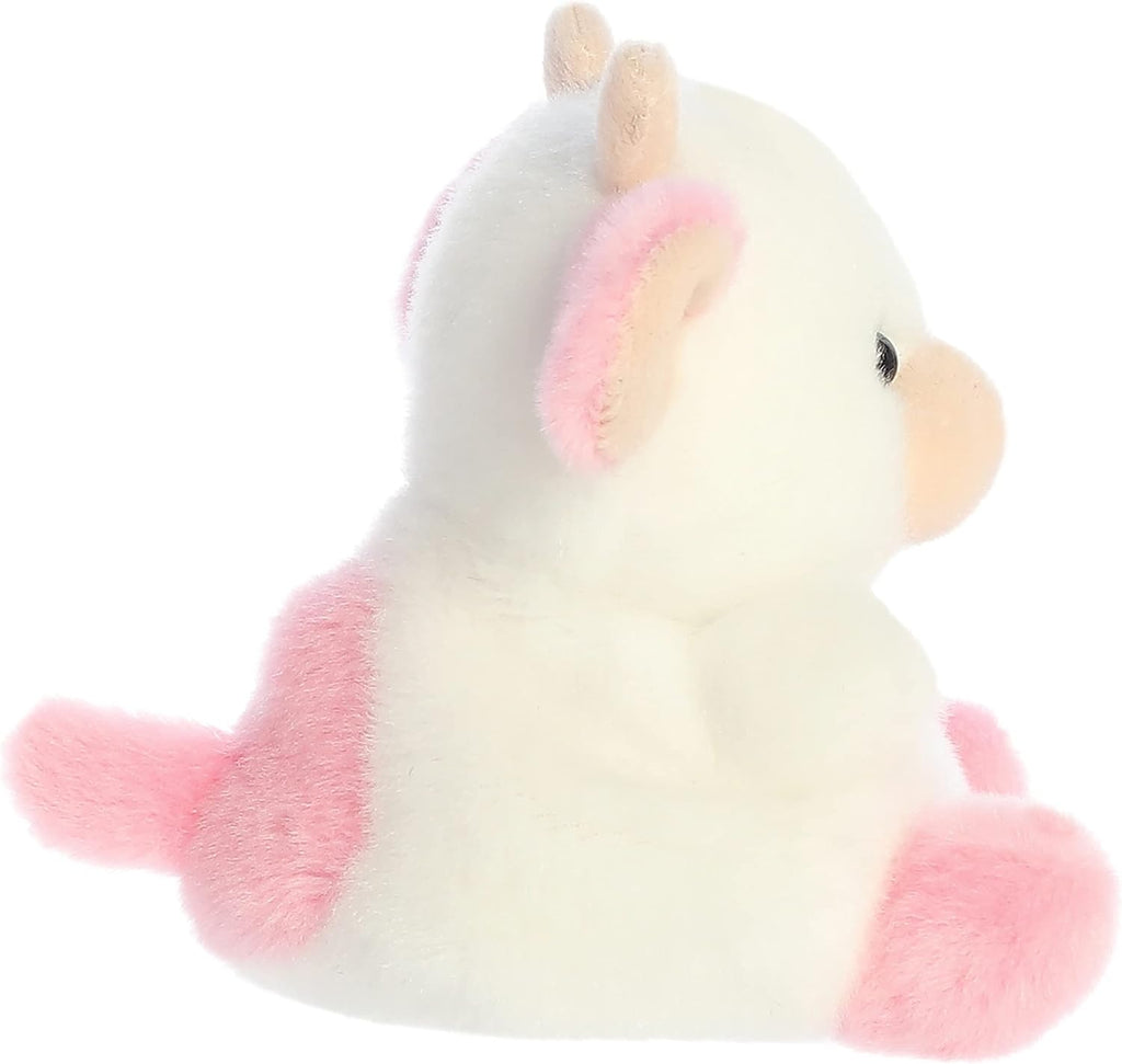 ® Adorable Palm Pals™ Belle Strawberry Cow™ Stuffed Animal - Fun Collectible Plush for Kids and Adult Collectors - Perfect for Decorating Rooms and Birthday Gifts - Pink 6 Inches