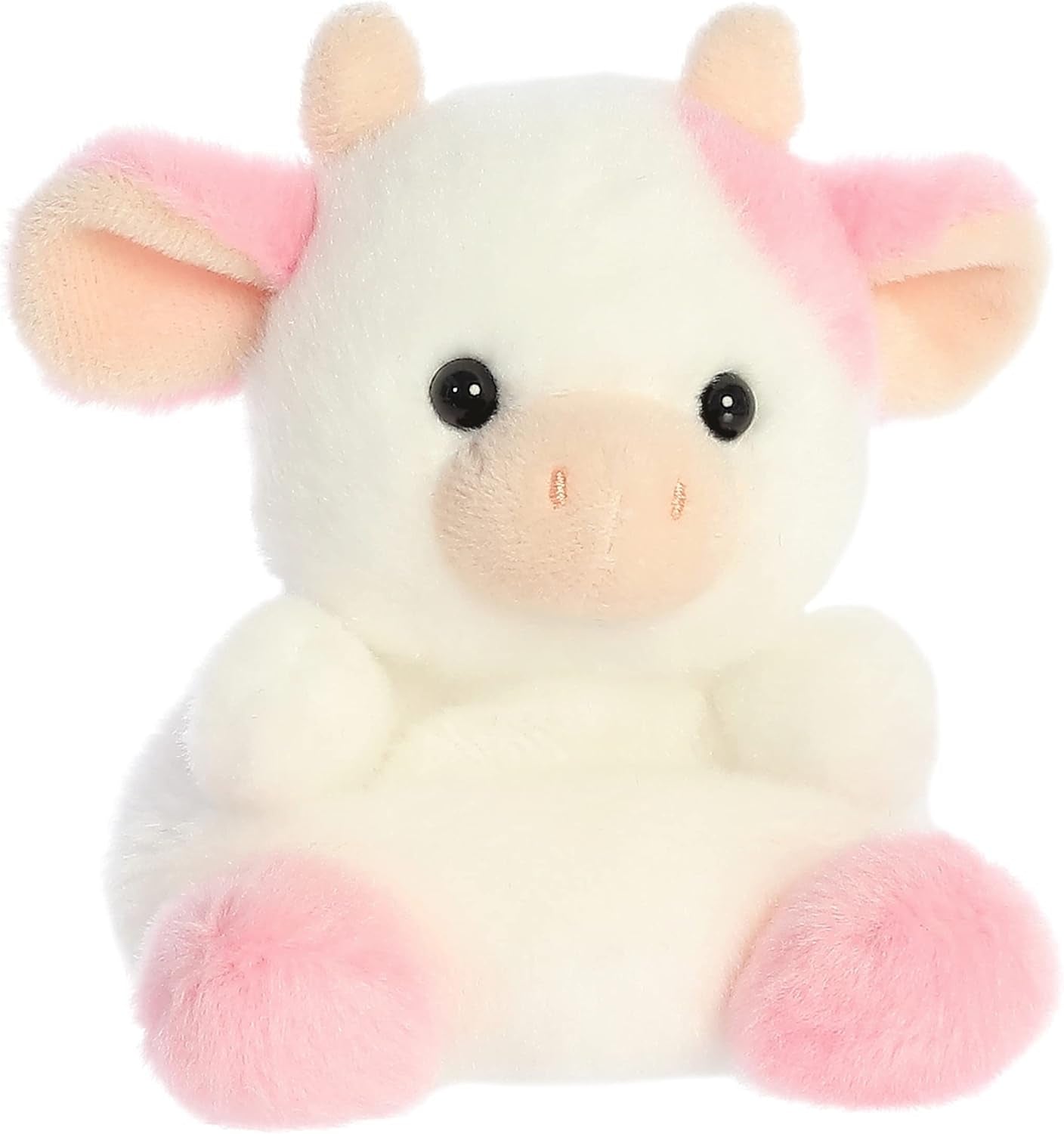 ® Adorable Palm Pals™ Belle Strawberry Cow™ Stuffed Animal - Fun Collectible Plush for Kids and Adult Collectors - Perfect for Decorating Rooms and Birthday Gifts - Pink 6 Inches