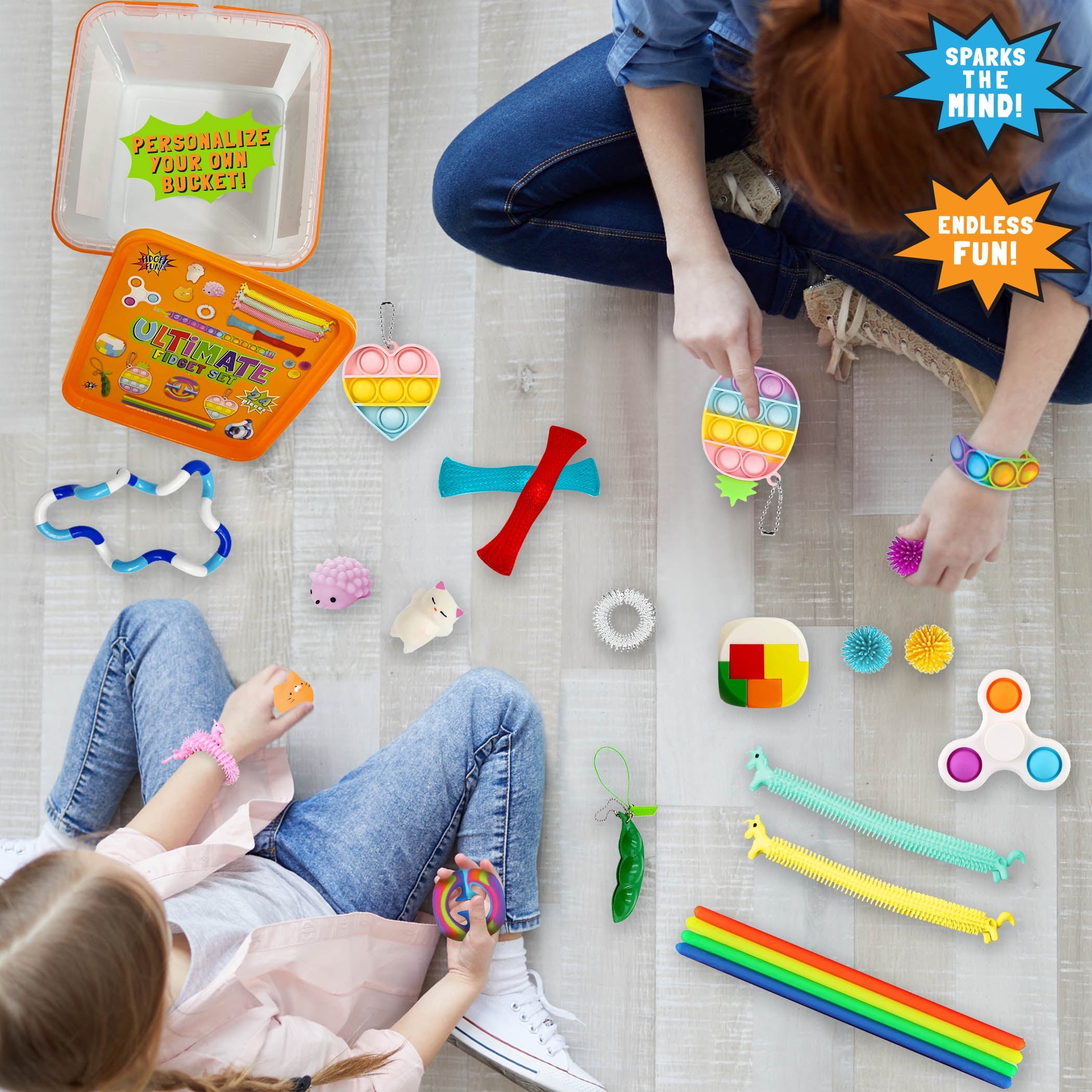 24 Piece Orange Ultimate Fidget Set