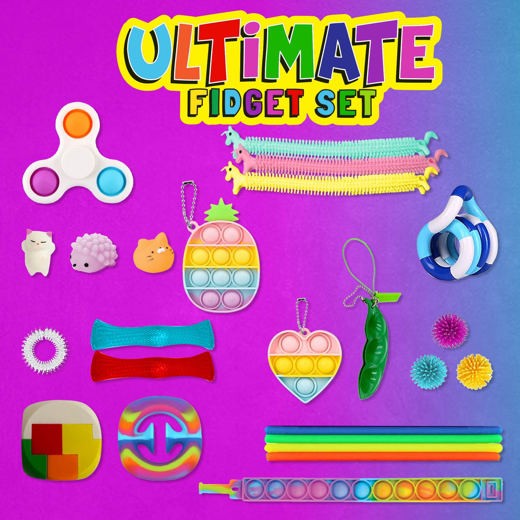 24 Piece Orange Ultimate Fidget Set